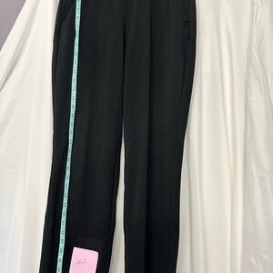 Women’s Lane Bryant Black Ponte Trousers Slash Pockets Size 10/12